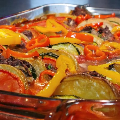 Beef kafta with saffron rice.